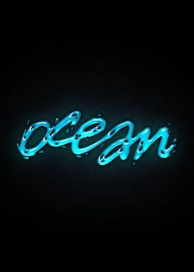 Ocean Text Art