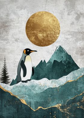 Penguin Mountain Landscape