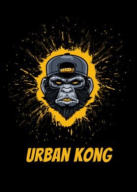 Urban Kong Gorilla Illustration