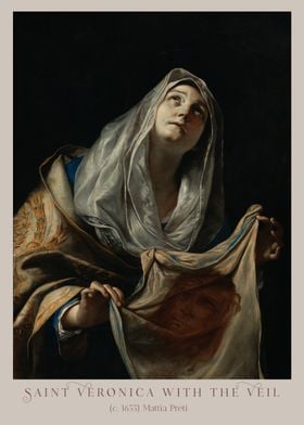 Saint Veronica with the Veil (c. 1655) by Mattia Preti