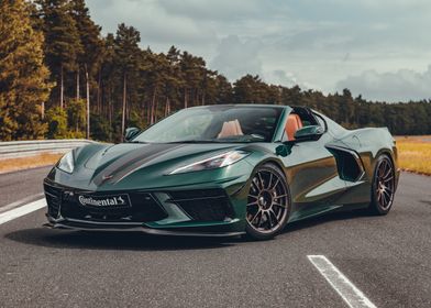 Green Corvette Convertible