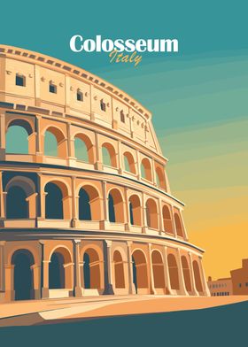 Colosseum Italy Poster