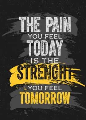 Pain is Strength Poster