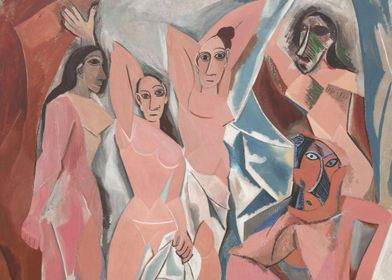 Cubist Nude Figures