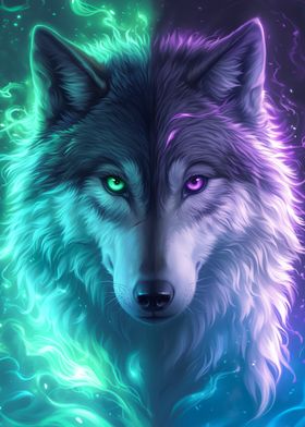 Anime Mystical Wolf