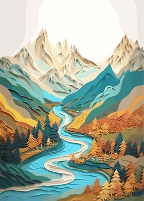 Papercut Mountain River