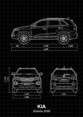 Kia Sorento 2009 Blueprint