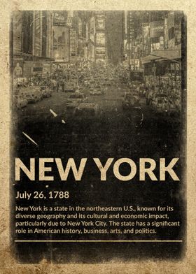 Vintage New York City Poster