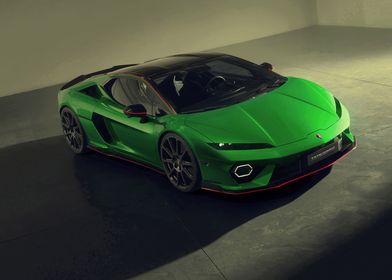 Green Sports Car