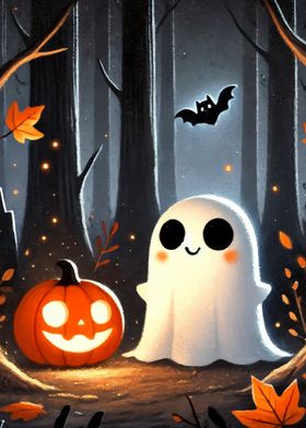 kawaii halloween ghost