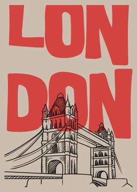 London Bridge Illustration