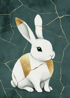 Gold Crackle Rabbit