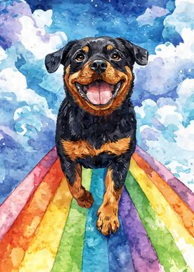 Rottweiler on Rainbow Bridge