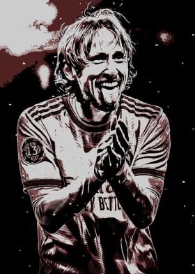 Luka Modric Football Art