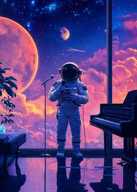 Astronaut Piano