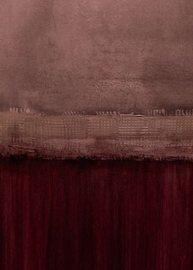 Abstract Burgundy Painting