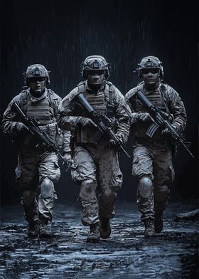 Soldiers in the Rain