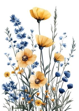 Watercolor Wildflowers