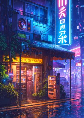 Rainy Night in Tokyo