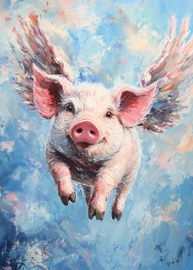 Flying Pig Painting