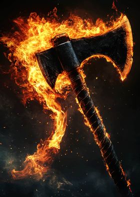 Flaming Axe