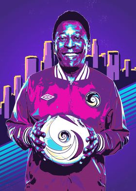 Pele Retro Art