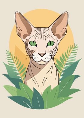 Sphynx Cat Illustration