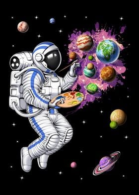 Space Astronaut Painter