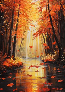 Autumn River Scene