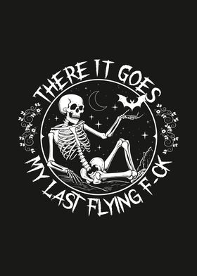 Skeleton Flying F-ck