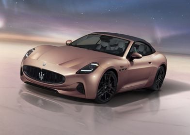 Rose Gold Maserati Convertible