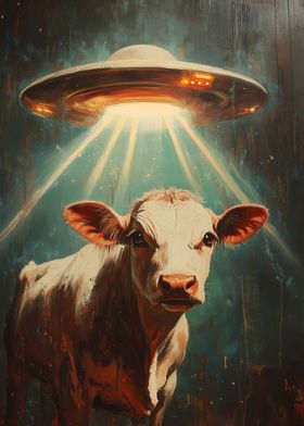 UFO and Cow