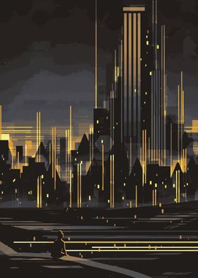 Silhouette Cityscape