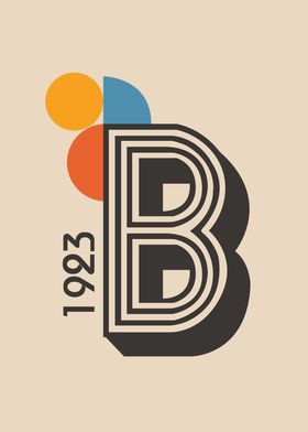 Bauhaus 1923 Retro Style