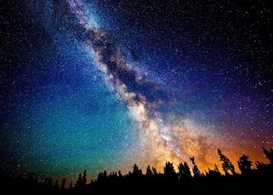 Milky Way Night Sky