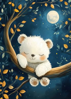 Sleeping Bear in Moonlight