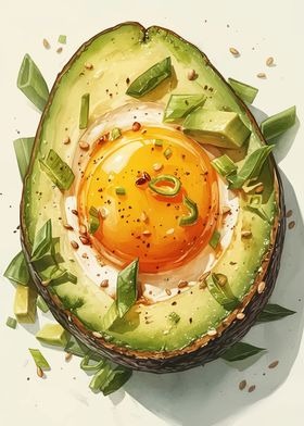 Avocado Egg Breakfast