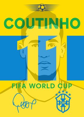 Philippe Coutinho 11 Brasil Fifa World Cup