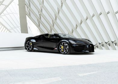 Black Bugatti Roadster