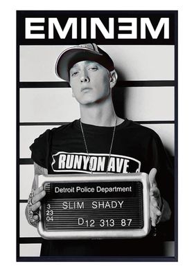 Eminem Mugshot Poster