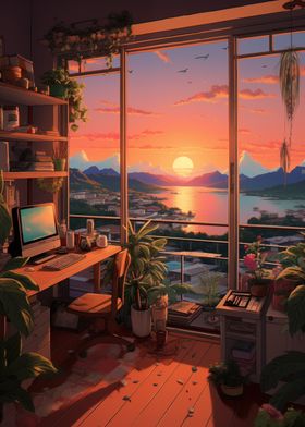 Sunlight Lofi Room