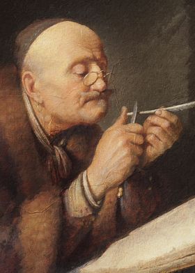 Man with Quill Pen