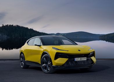 Yellow Electric SUV