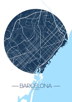 Barcelona City Map