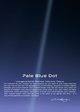 Pale Blue Dot - Carl Sagan Famous quote