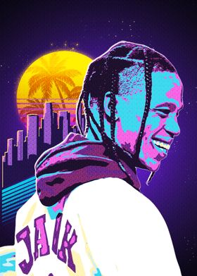 Travis Scott Retro Art