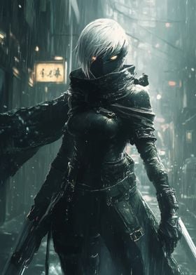 nier automata 2B poster