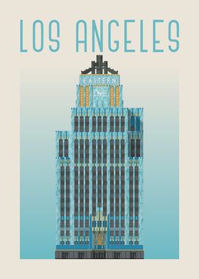 Los Angeles Skyline Architectural Illustration