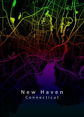 New Haven Connecticut City Map