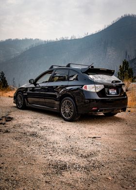 Subaru WRX STI Hatchback Dystopian View